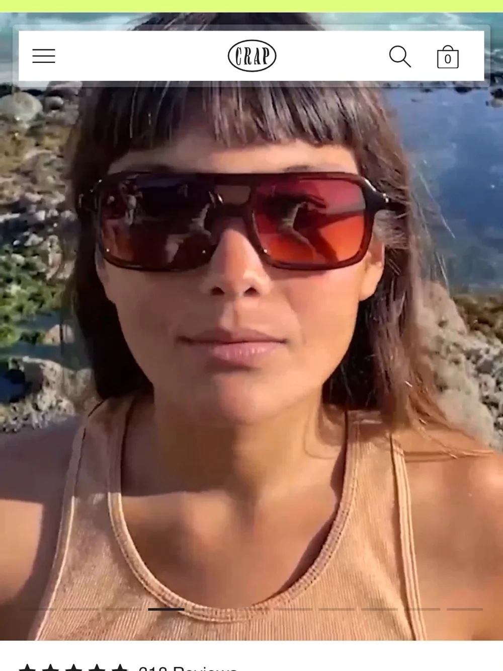 CRAP Oversized aviator Sunglasses in Amber Gradient